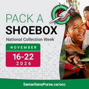 Operation Christmas Child 2026 Collection Week