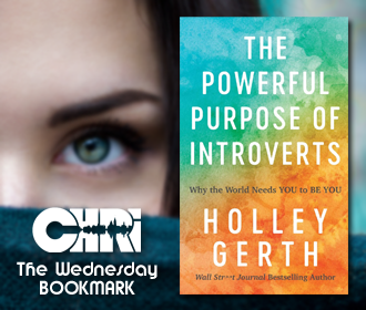 The Powerful Purpose of Introverts, Holley Gerth - Wednesday Bookmark with Brock Tozer